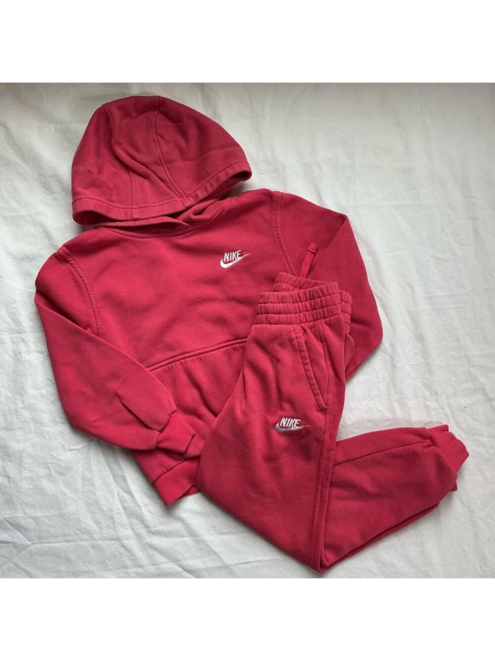 Nike Kids Sportswear Club Fleece Pink Hoodie & Jogger Set Size Small